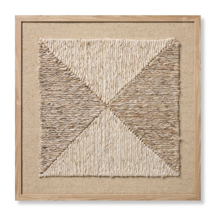 Diamante Beige/Ivory 2'8"x2'8" Wall Art